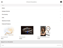 Tablet Screenshot of kinardjewelers.com